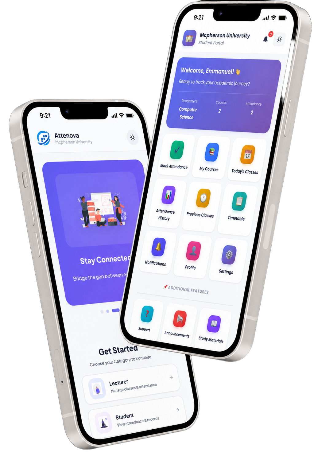 Attenova App Dashboard
